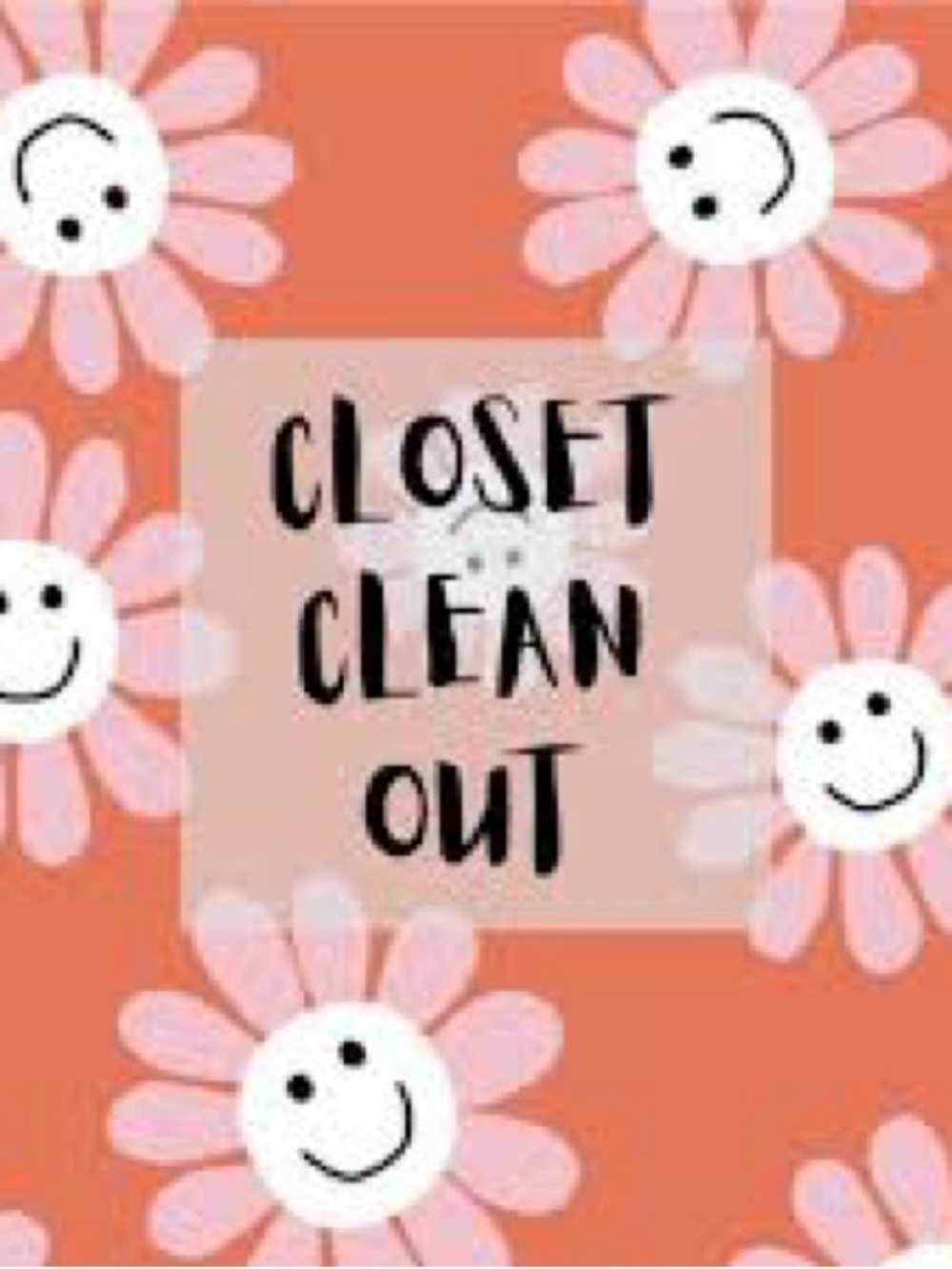 Pink Daisy 'Closet Clean Out' Storage Sign - Unbranded